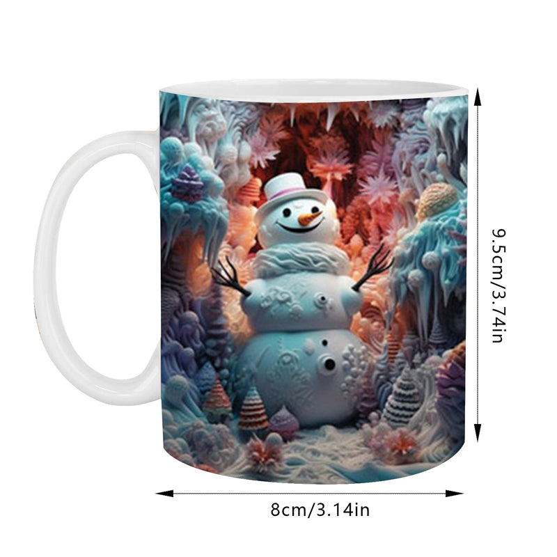 3D Schneemann-Tasse für die festliche Stimmung