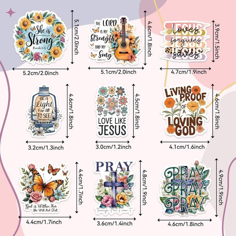 Inspired Sticker Set for Your Faith Journey