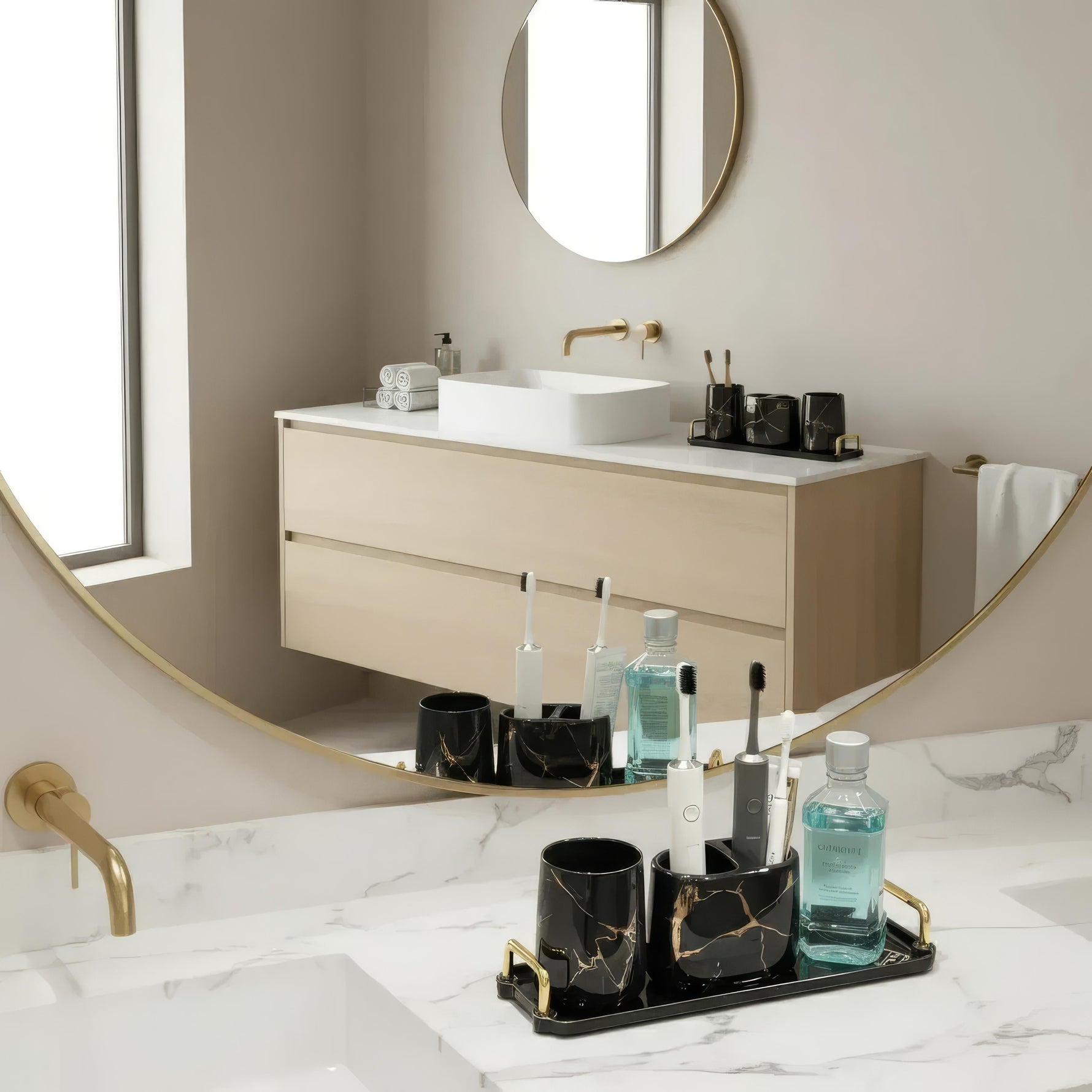 Stylish Ceramic Bathroom Set for Modern Living