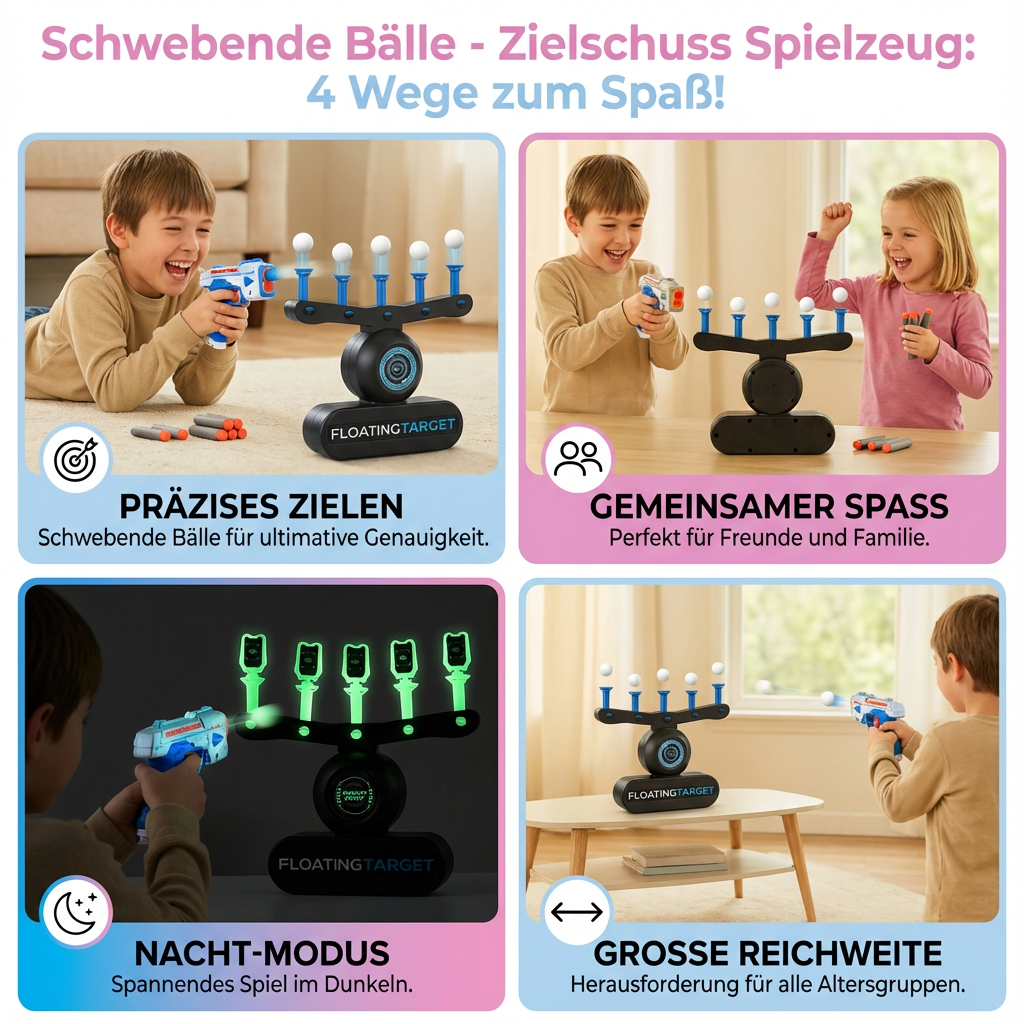 Zielschuss Spielzeug mit schwebenden Bällen