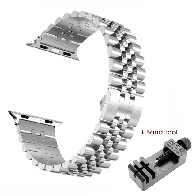 Elegantes Edelstahlarmband für die Apple Watch