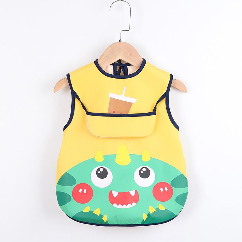 Schürze für Babys mit Taschen zum Malen und Essen