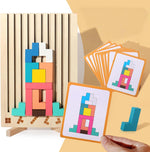 Familienfreundliches 3D Holzpuzzle für kreatives Spielen