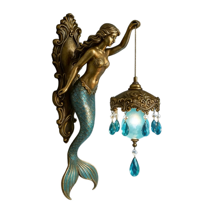 Elegante Wandlampe mit Meerjungfrauendesign
