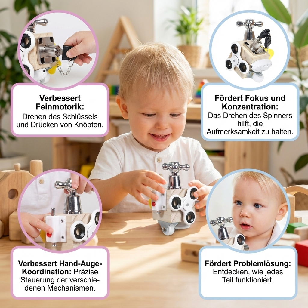Lernwürfel für Montessori Spielmethoden