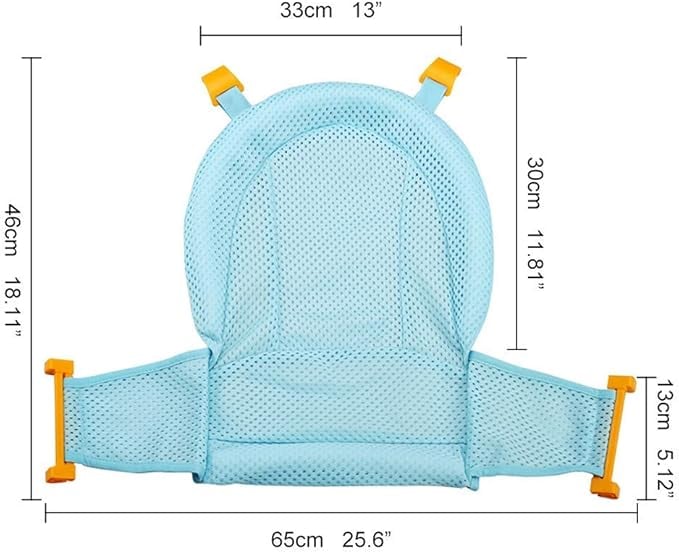 Knickbare Babybadewanne mit rutschfestem Sitz und Sicherheitsgurt