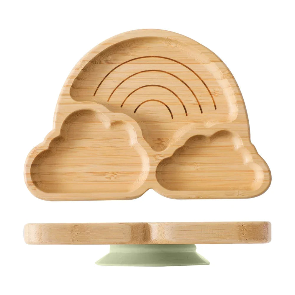 Toddler Dinnerware Set with Suction – Safe Bamboo Bowls and Plates