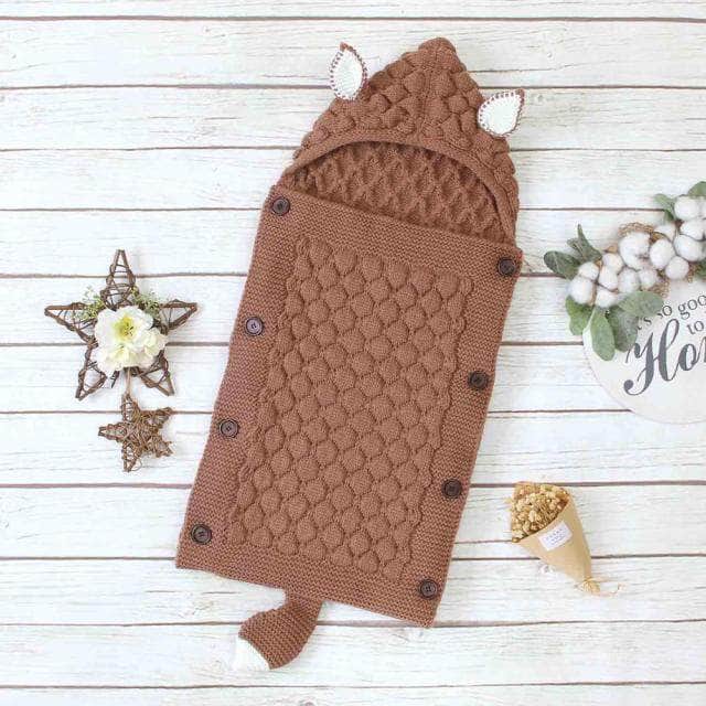Gemütlicher Baby-Schlafsack mit Ohren und Schwanz