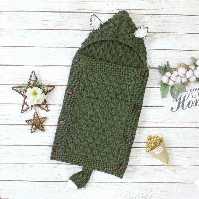 Gemütlicher Baby-Schlafsack mit Ohren und Schwanz