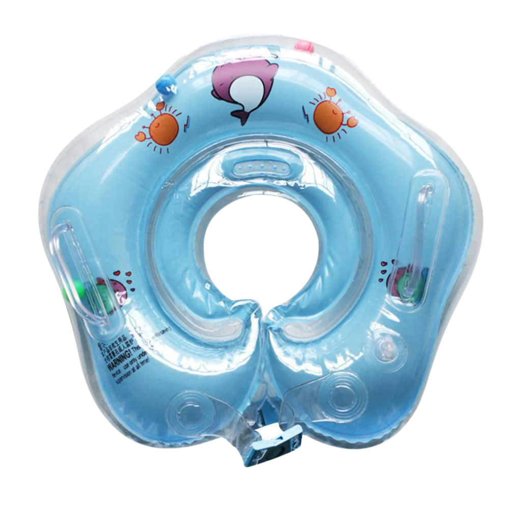 Safe baby swimming ring with double buoyancy system