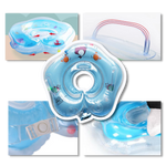 Safe baby swimming ring with double buoyancy system