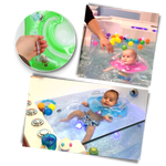 Safe baby swimming ring with double buoyancy system