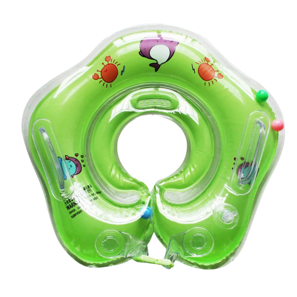 Safe baby swimming ring with double buoyancy system