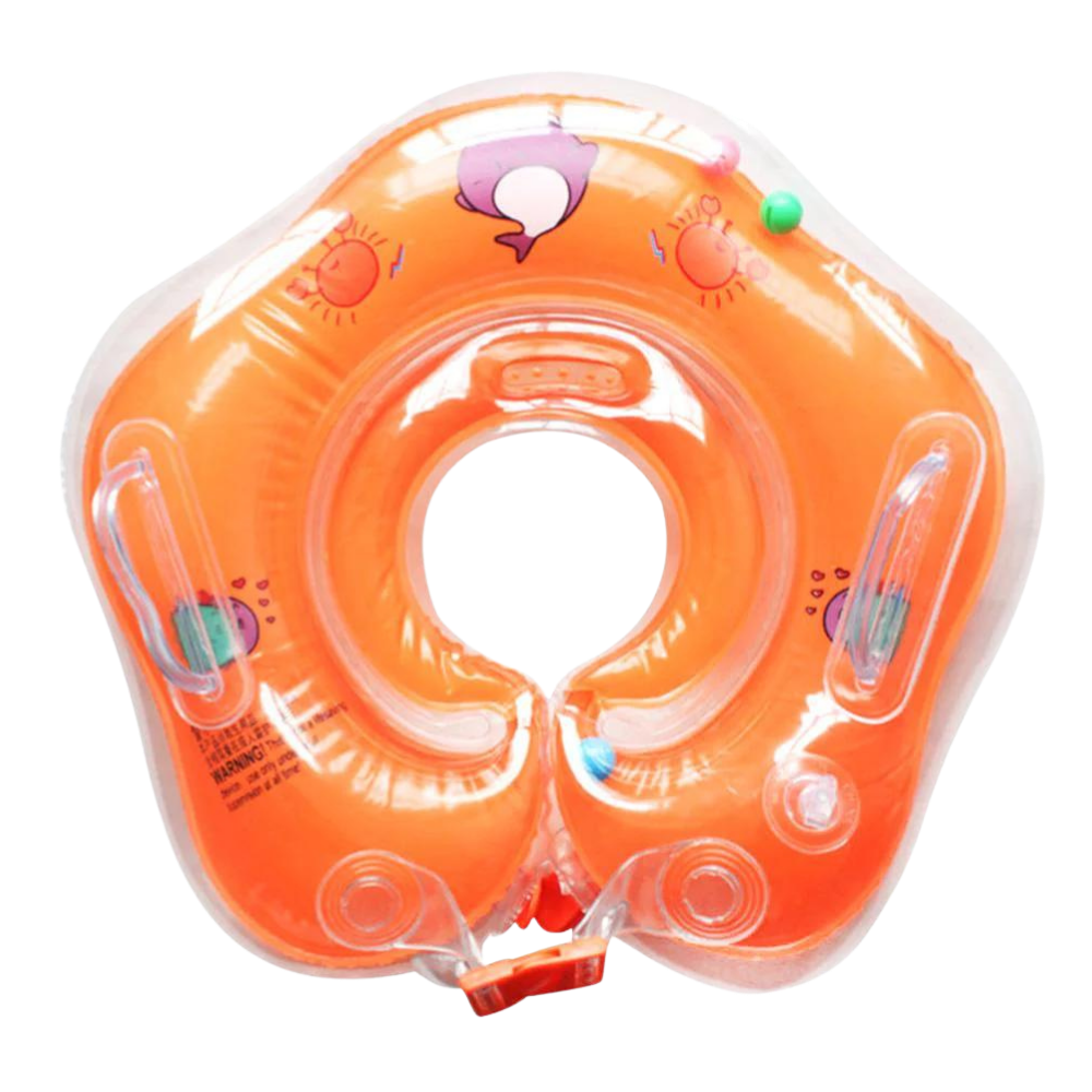 Safe baby swimming ring with double buoyancy system