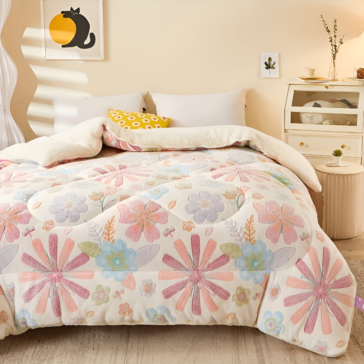 Sleeping Comfort Blanket Blütenzauber | Soft & Easy Care | Elegant Design