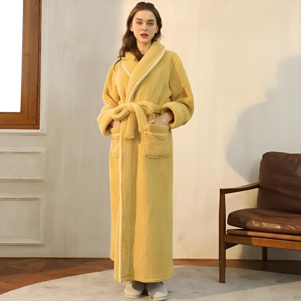 Kuscheliger Fleece Bademantel für Damen & Herren