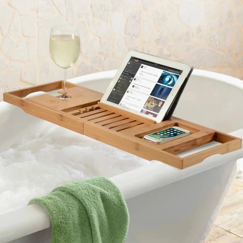 Luxuriöse Badeerlebnisse mit dem Bambus Badetablett