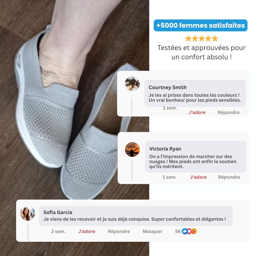Elegant Women's Sneakers with Orthopedic Support