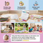 DIY Kunstset mit Schwamm für Kinder – Kreatives Malen mit Blasen-Effekt