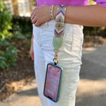 Stylish carrying strap for smartphones and cards