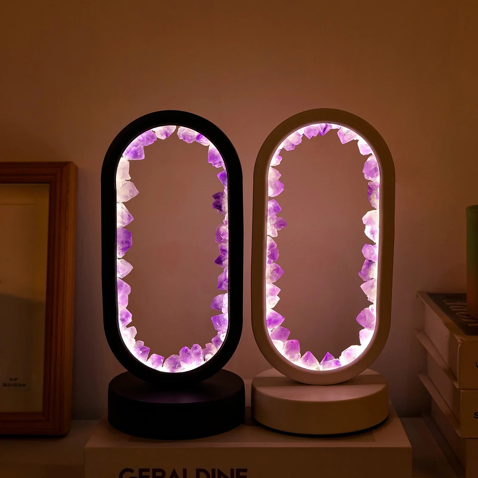 Handgefertigte Amethystlampe für Entspannung und Ruhe – CrystalGlow