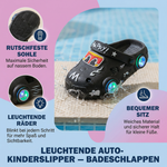 Rutschfeste Badeschlappen für Kinder – Leuchtende Autoslipper