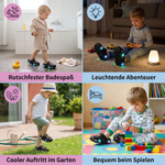 Rutschfeste Badeschlappen für Kinder – Leuchtende Autoslipper