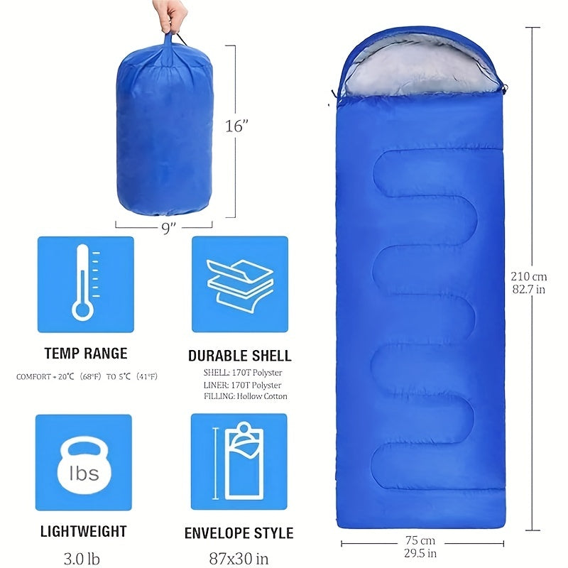 WärmePro Trekking Sleeping Bag | For -5°C to 20°C | Lightweight & Compact