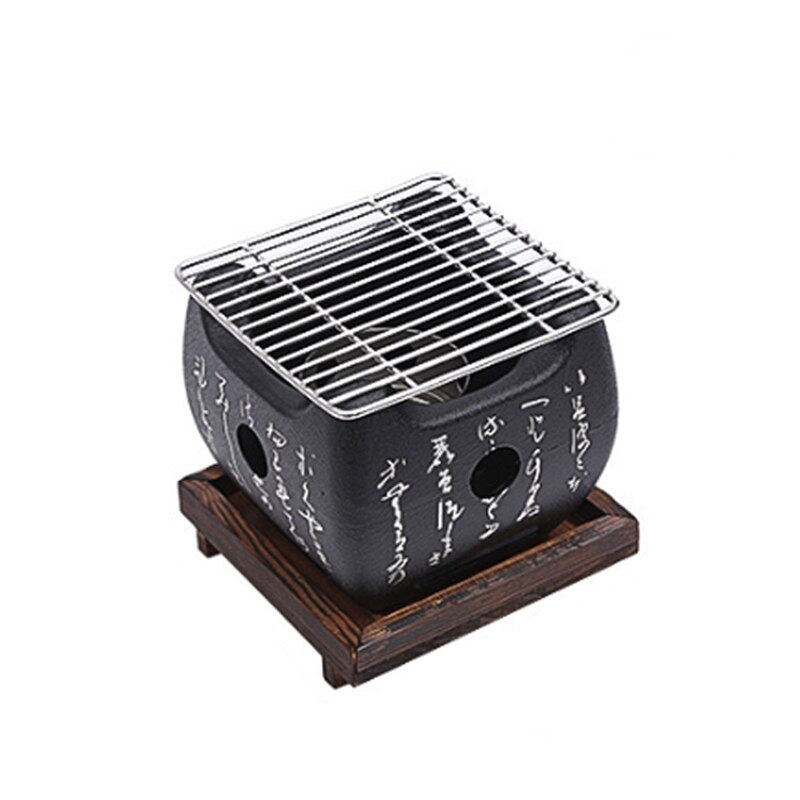 Holzkohle-Grillpfanne für drinnen und draußen – BBQ Grillstelle