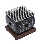Holzkohle-Grillpfanne für drinnen und draußen – BBQ Grillstelle