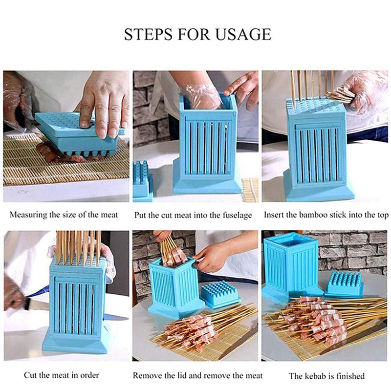 All-in-One Grillspieß-Halter mit 49 Fächern