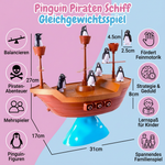 Piraten Schiff Gleichgewichtsspiel mit Pinguin