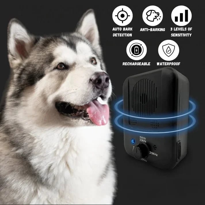 Ultrasound device for controlling dog barking