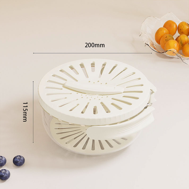 2-in-1 Drainer and Storage Basket – Easy Washing & Storing of Fruits and Vegetables