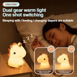 LumiEinhorn LED Night Light | Rechargeable & Touch Control | Magical Lighting for Children's Rooms
