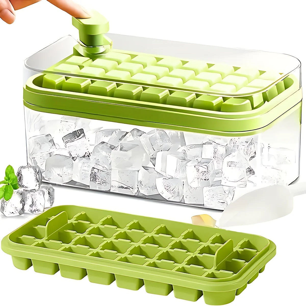 Silikon-Eiswürfelschale mit 32 Fächern