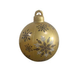 Aufblasbarer Weihnachtsball für den Außenbereich 60 cm – Wetterfeste PVC-Dekoration