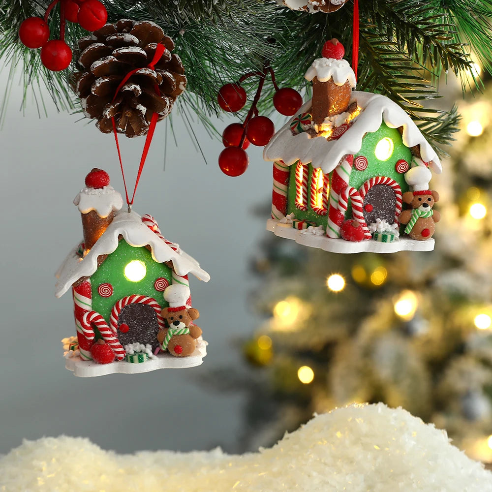 Zauberhafte LED-Gingerbread-Häuschen | Handgefertigte Weihnachtsdekoration