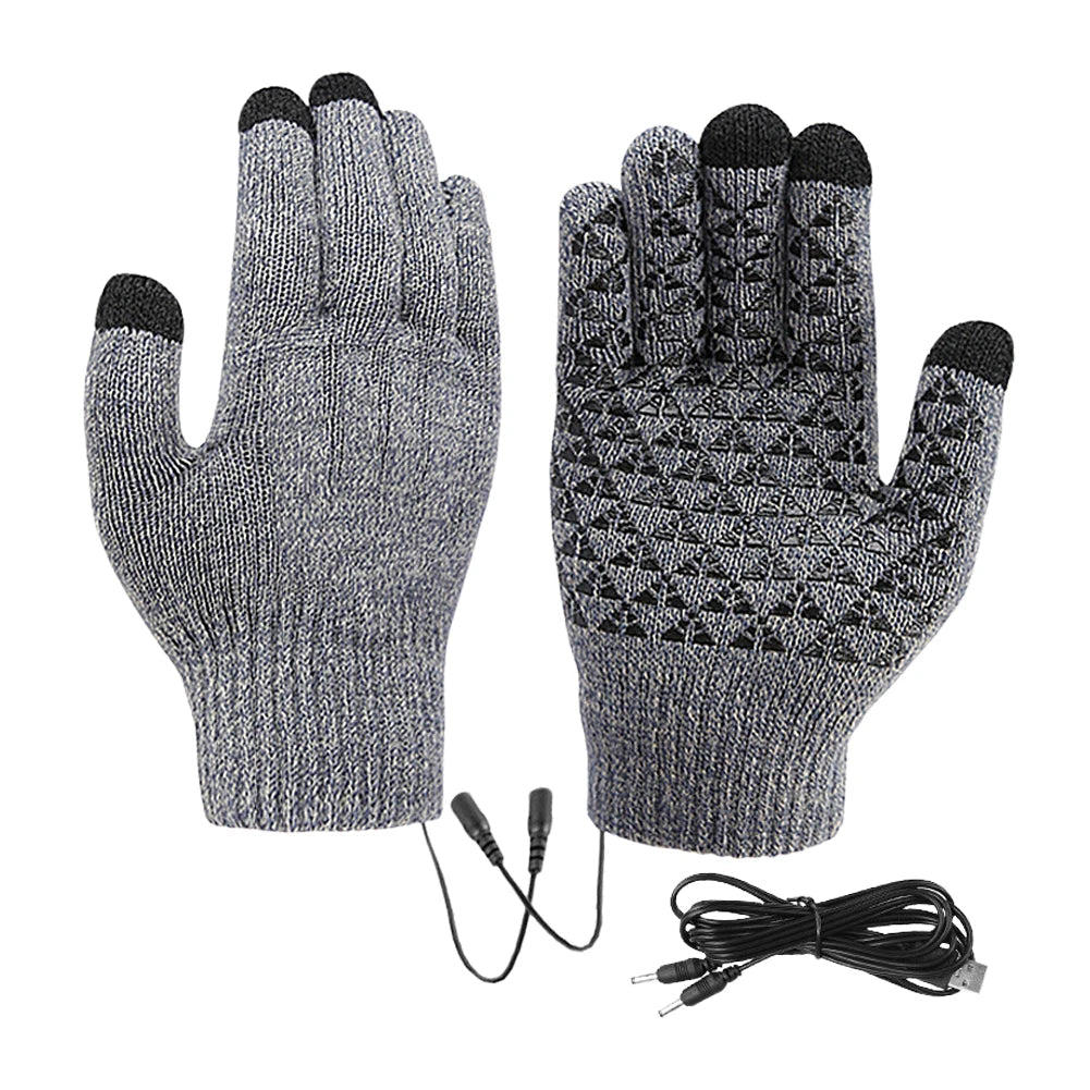 Heat Protection Gloves | USB Rechargeable | Touchscreen-friendly & Non-slip | Thermal Winter Gloves for Outdoor Activities