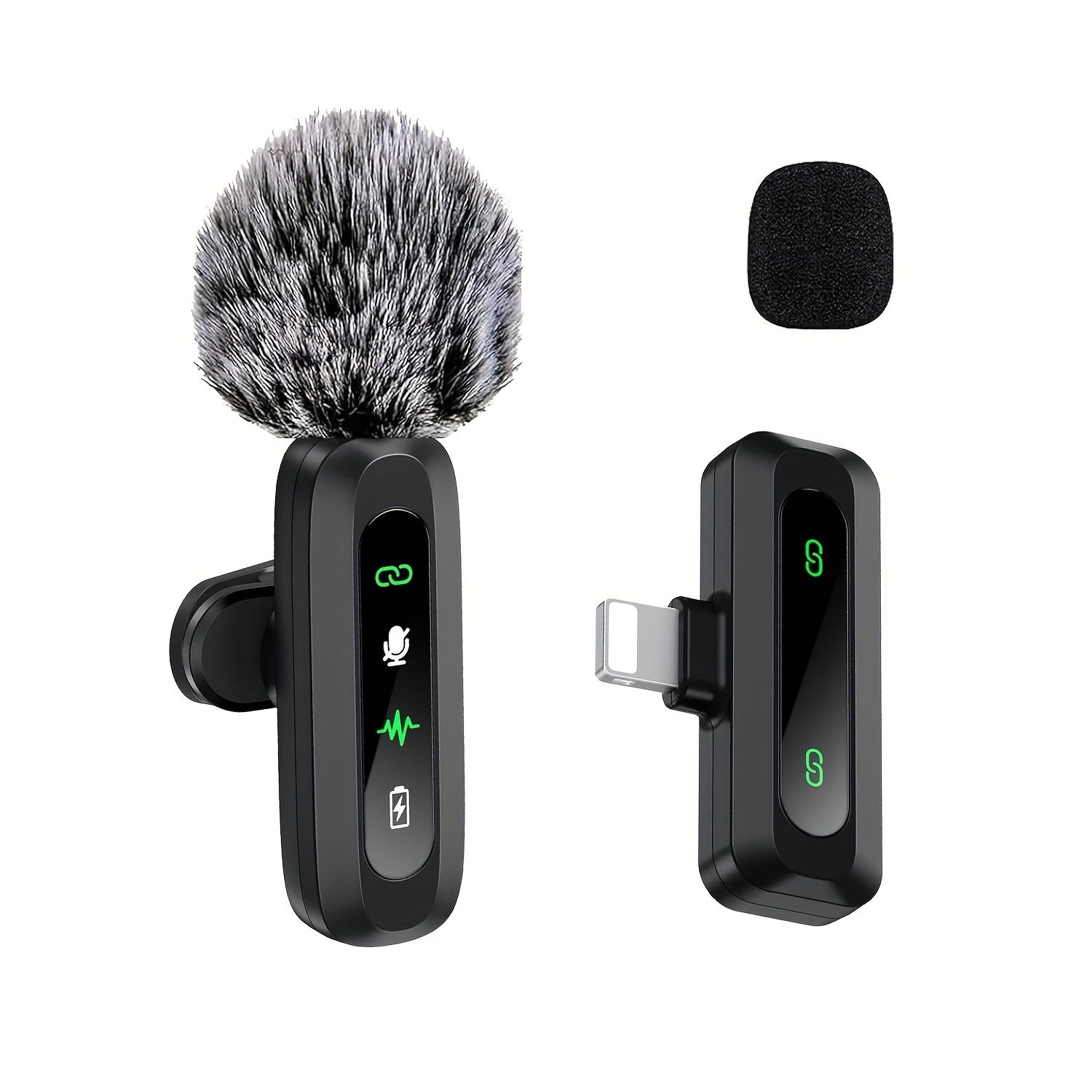 Drahtloses Clip-Mikrofon mit USB-C – Mikrofon für Smartphone und Tablet