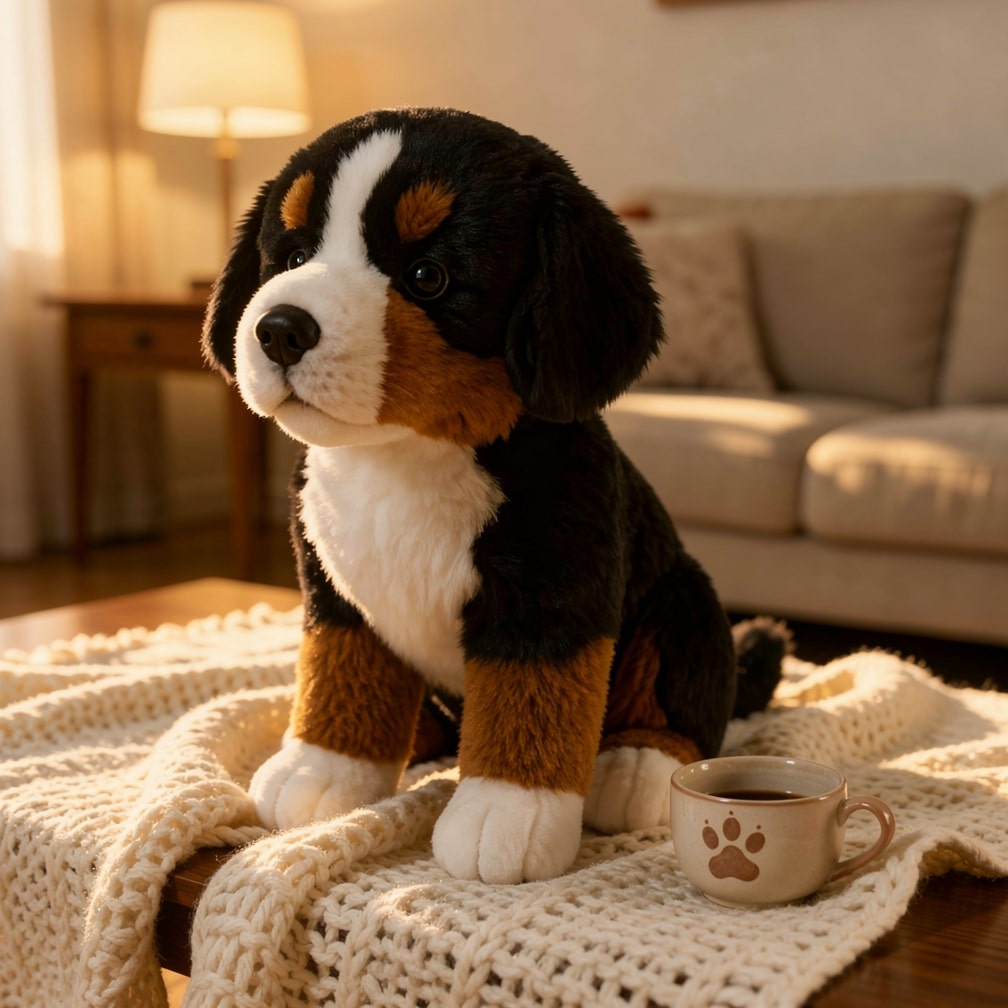 Realistisches Berner Sennen Kuscheltier – SoftBernie