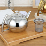 Eleganter Wasserkocher aus Edelstahl mit Induktionsfunktion