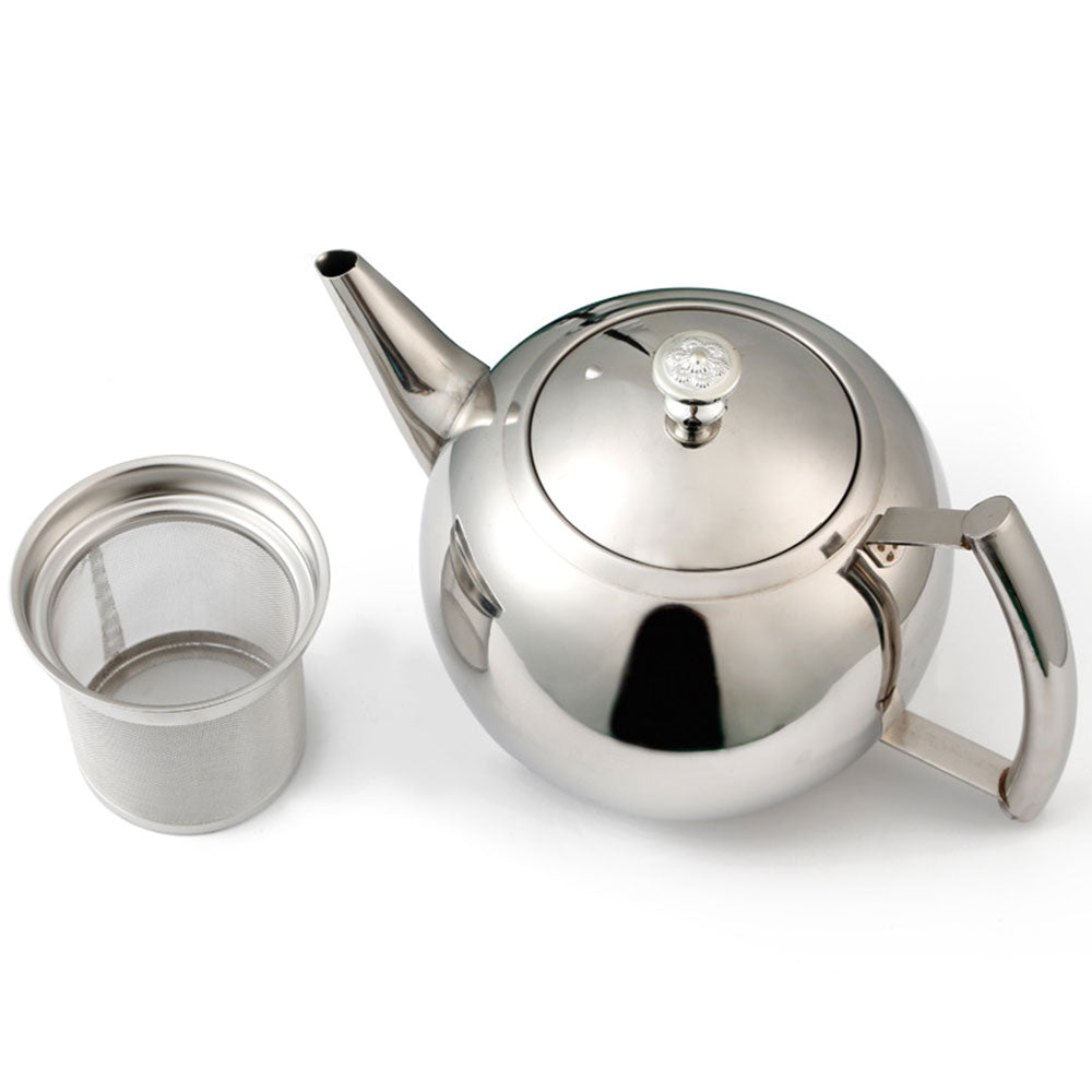 Eleganter Wasserkocher aus Edelstahl mit Induktionsfunktion
