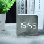 Eleganter Digitaler Spiegelwecker – LED Alarm mit Temperaturanzeige, Touch-Steuerung & Nachtmodus