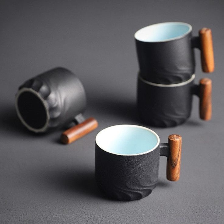 Elegantes 6-teiliges Porzellanbecher-Set für stilvolle Momente
