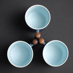 Elegantes 6-teiliges Porzellanbecher-Set für stilvolle Momente