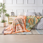 Gemusterte Boho-Decke aus 100% Baumwolle | Stilvolle Wohntextilien