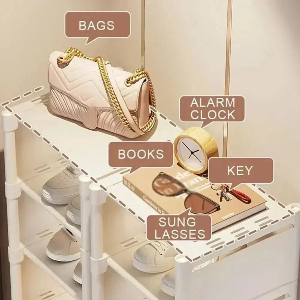 Corner Shoe Organizer Rack – Compact Storage for Limited Spaces