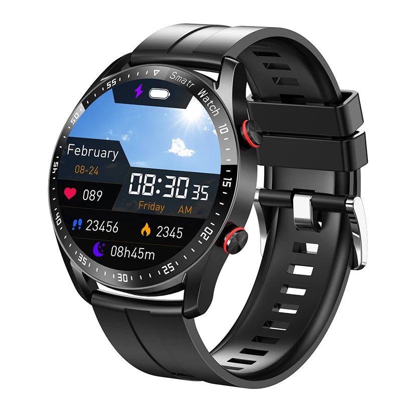 Elegant Smartwatch with Glucose Test and Health Monitoring