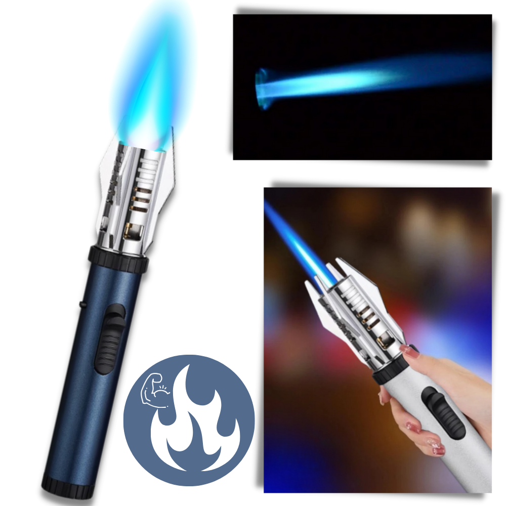 Windproof Lighter with Adjustable Flame Control